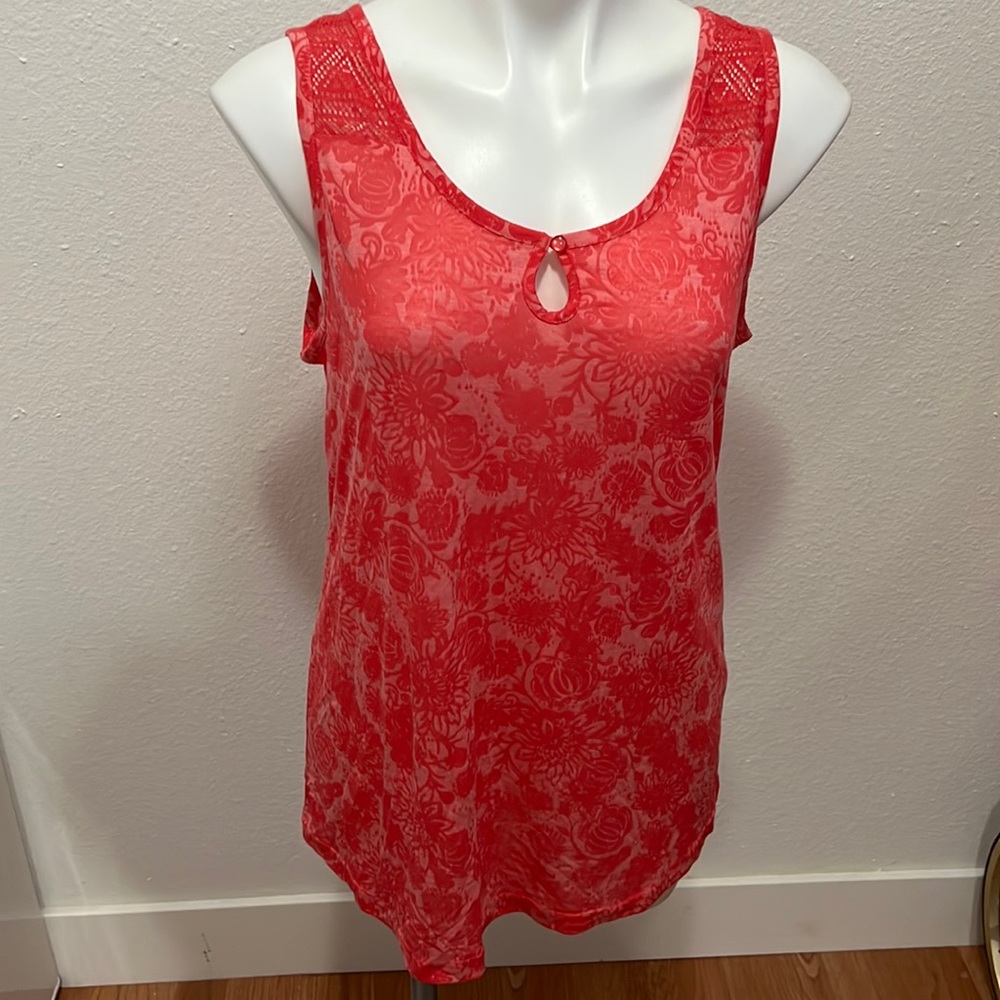 Cariloha Pink Tank Top Sz L
